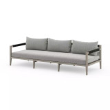 Four Hands Sherwood Outdoor Sofa, Weathered Grey - 93" - Faye Ash