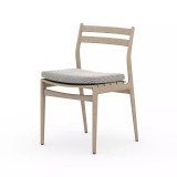 Four Hands Atherton Outdoor Dining Chair - Washed Brown - Faye Ash