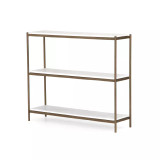 Four Hands Felix Small Console Table - Antique Brass