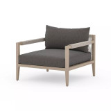 Four Hands Sherwood Outdoor Chair, Washed Brown - Charcoal