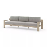 Four Hands Monterey Outdoor Sofa, Washed Brown - 106" - Faye Ash