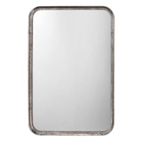 Jamie Young Principle Vanity Mirror - Silver Leaf Metal