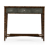 Jonathan Charles Metropolitan Faux Macassar Ebony & Anthracite Shagreen Sofa Table