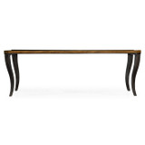 Jonathan Charles Cambridge Large Square Curved Daniella & Burl Walnut Coffee Table