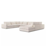 Four Hands Bloor 7 - Piece Sectional W/ Ottoman - Essence Natural