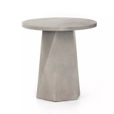 Four Hands Bowman Outdoor End Table - Grey Concrete