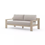 Four Hands Monterey Outdoor Sofa, Washed Brown - 74" - Stone Grey