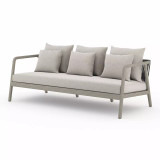 Four Hands Numa Outdoor Sofa - Weathered Grey - Stone Grey