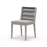 Four Hands Sherwood Outdoor Dining Chair, Weathered Grey - Faye Ash