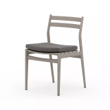 Four Hands Atherton Outdoor Dining Chair - Weathered Grey - Charcoal