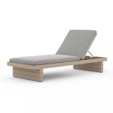 Four Hands Leroy Outdoor Chaise - Washed Brown - Faye Ash