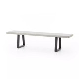 Four Hands Cyrus Dining Bench - Light Grey