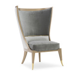 Caracole Pop Your Collar Chair - Grey