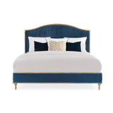 Caracole Fontainebleau King Bed - Lucious Blue