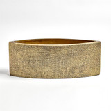 Hemp Etched Planter - Brass