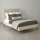 Global Views Ellipse Queen Bed - Ivory