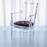 Global Views Marilyn Acrylic Arm Chair - Sultana Lavender