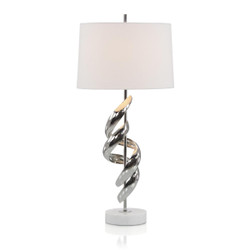 Ribbon Table Lamp in Nickel