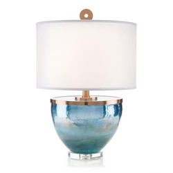Islamorada Blue Glass Table Lamp Islamorada Blue Glass Table Lamp
