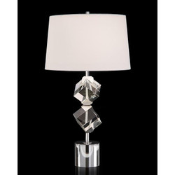 Crystal Cube Table Lamp