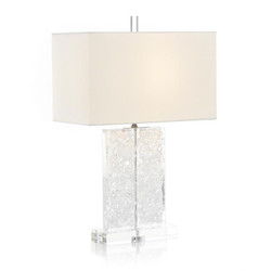 Glass and Acrylic Formed Table Lamp