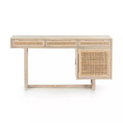 Four Hands Clarita Desk - White Wash Mango