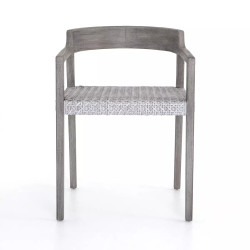 Four Hands Elva Outdoor Dining Chair - Weathered Grey