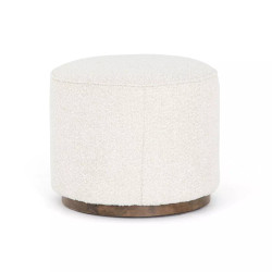 Four Hands Sinclair Round Ottoman - Knoll Natural