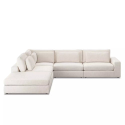 Four Hands Bloor 4 - Piece Sectional W/ Ottoman - Right Arm Facing - Essence Natural Four Hands Bloor 4 - Piece Sectional W/ Ottoman - Right Arm Facing - Essence Natural