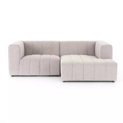 Four Hands Langham Channeled 2 - Piece Sectional - Right Arm Facing - Napa Sandstone