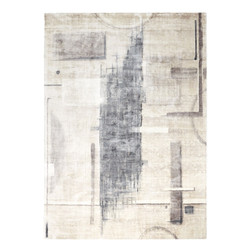 Global Views Art Rug - Grey - 8x10