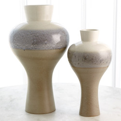 Global Views Cream Rises Swell Vase - Lg