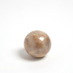 Studio A Enamel Sphere - Pale Gold