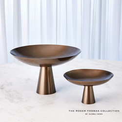 Global Views Fontana Compote Brown/Bronze - Sm