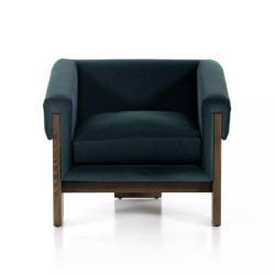 Four Hands Cairo Chair - Modern Velvet Smoke