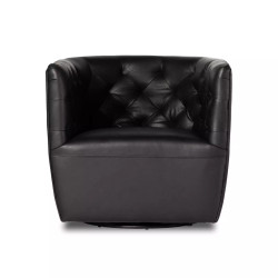 Four Hands Hanover Swivel Chair - Heirloom Black