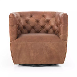 Four Hands Hanover Swivel Chair - Heirloom Sienna