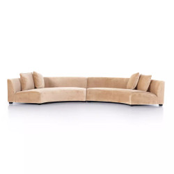 Four Hands Liam Sectional - Surrey Camel - 2 - Piece