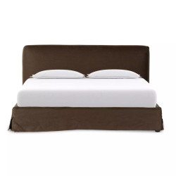 Four Hands Aidan Slipcover Bed - Brussels Coffee - Queen