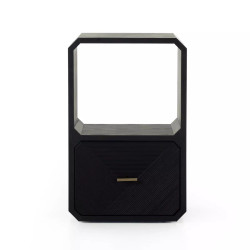 Four Hands Caspian End Table - Black Ash