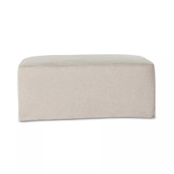 Four Hands Delray Slipcover Ottoman