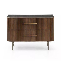 Four Hands Fletcher Large Nightstand - Terra Brown Oak