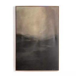 Four Hands Fog I by Lauren Fuhr - Vertical Grain White Oak Floater - 24"X36"