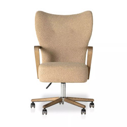 Four Hands Melrose Desk Chair - Sheepskin Camel