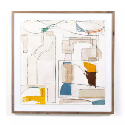 Four Hands Midst VI by Coup D'esprit - 40"X40" Four Hands Midst VI by Coup D'esprit - 40"X40"