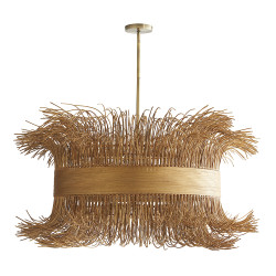 Arteriors Filamento Chandelier - Natural Rattan