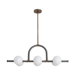 Arteriors Harrison Linear Chandelier - Heritage Brass