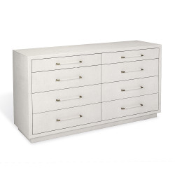 Interlude Home Taylor 8 Drawer Chest - White