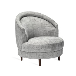 Interlude Home Capri Grand Swivel Chair - Feather