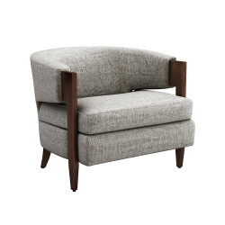 Interlude Home Kelsey Grand Chair - Feather